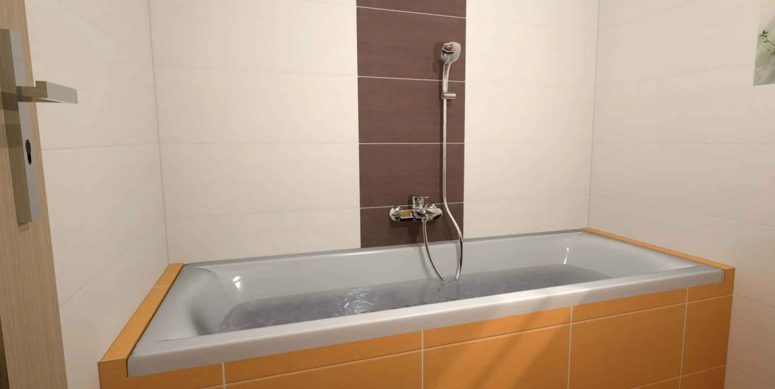 Bytový dům Ruzyně koupelna